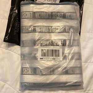 Victoria’s Secret travel bag Black with silver sequins. New in bag